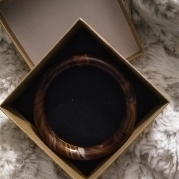 Genuine Tiger-Eye Bangle Bracelets - Picture 1 of 13